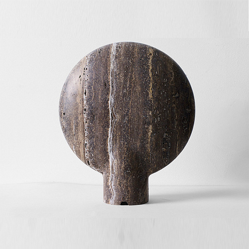 Настольный дизайнерский светильник BLACK TRAVERTINE SCULPTED LAMP