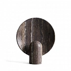 Настольный дизайнерский светильник BLACK TRAVERTINE SCULPTED LAMP
